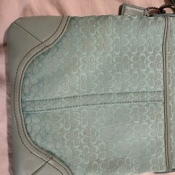 Coach Y2K Ice Sky Blue monogram Crossbody Bag - Picture 8 of 8